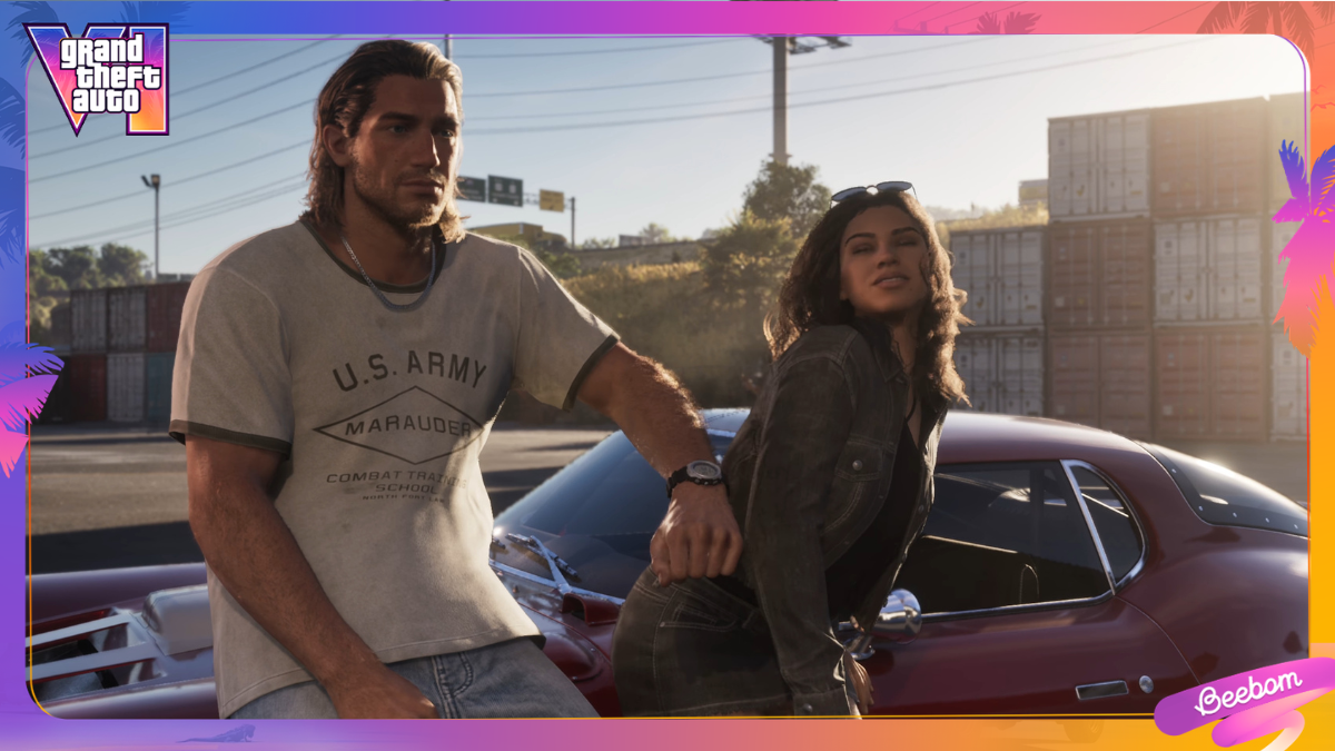 GTA 6 TV commercial: Rockstar's launch trailer re-cut for television, showing a scene from Grand Theft Auto VI